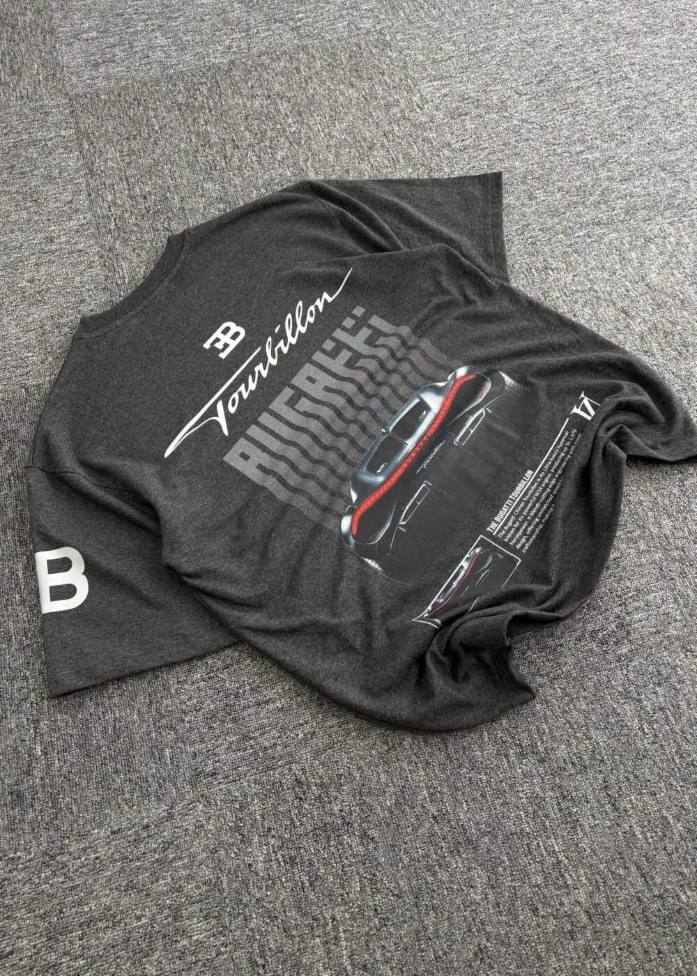 Bugatti Tourbillon Hypercar Graphic Oversize T-Shirt  – Premium Edition