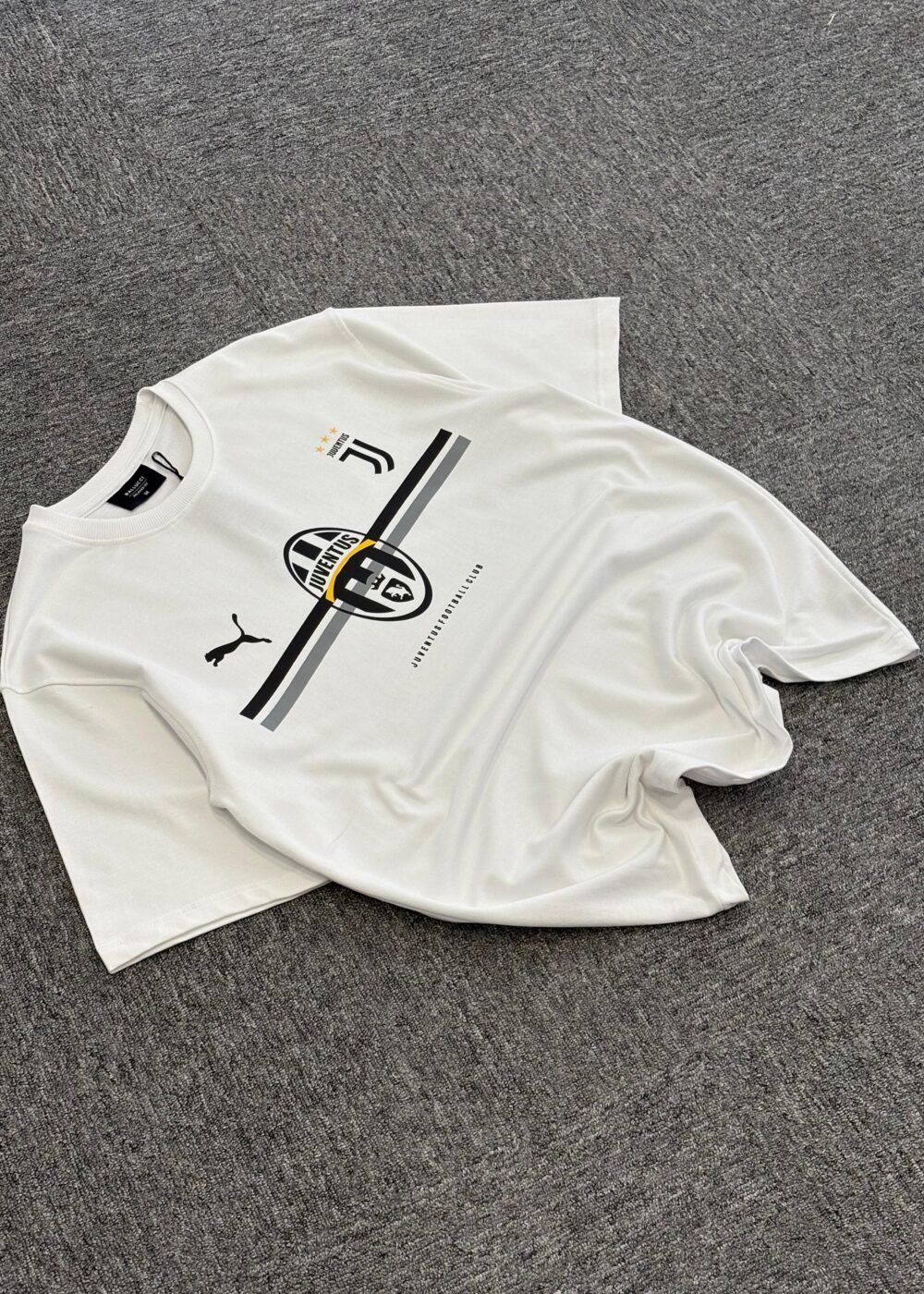 Juventus FC White Soccer Jersey Oversized T-Shirt