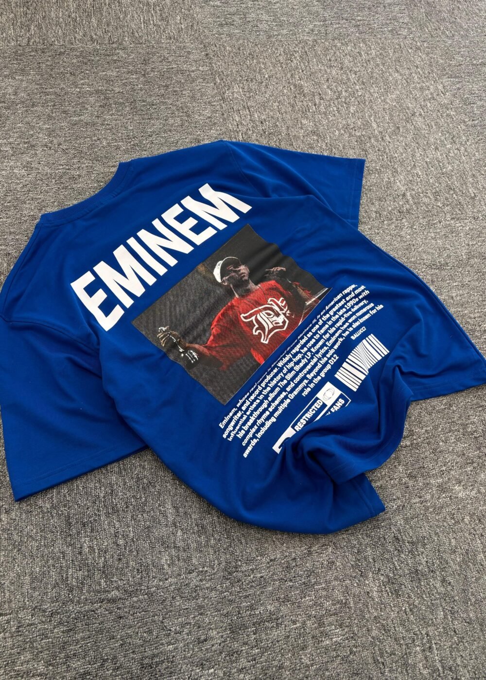 Eminem Graphic Oversized T-Shirt with Bold Print and Artistic Design