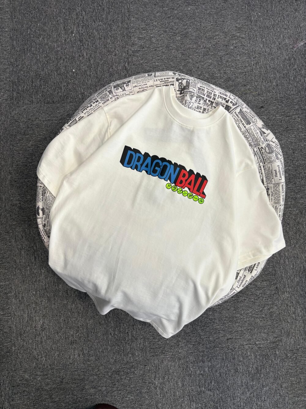 Dragon Ball Graphic Oversized T-Shirt with Goku and Bulma Design - Image 2