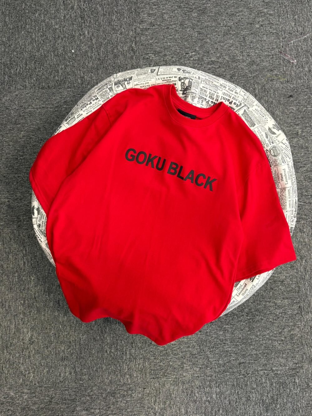 Anime-Inspired Black Hair Character Oversized T-shirt - Image 2