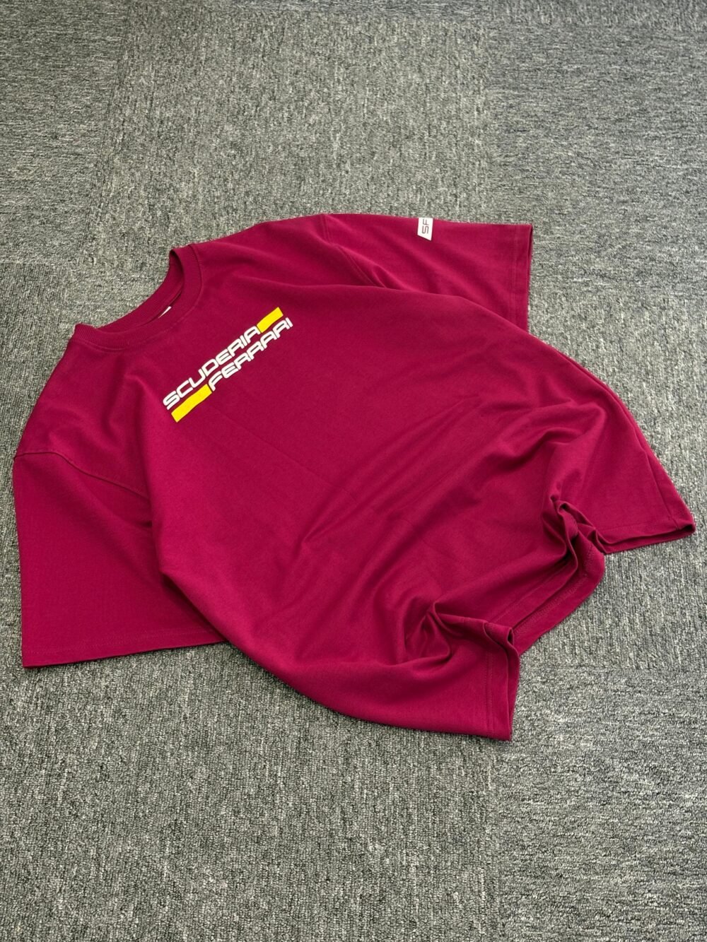 Red Racing Car Graphic Oversized T-Shirt with F1 Design – Perfect for Motorsport Fans - Image 2