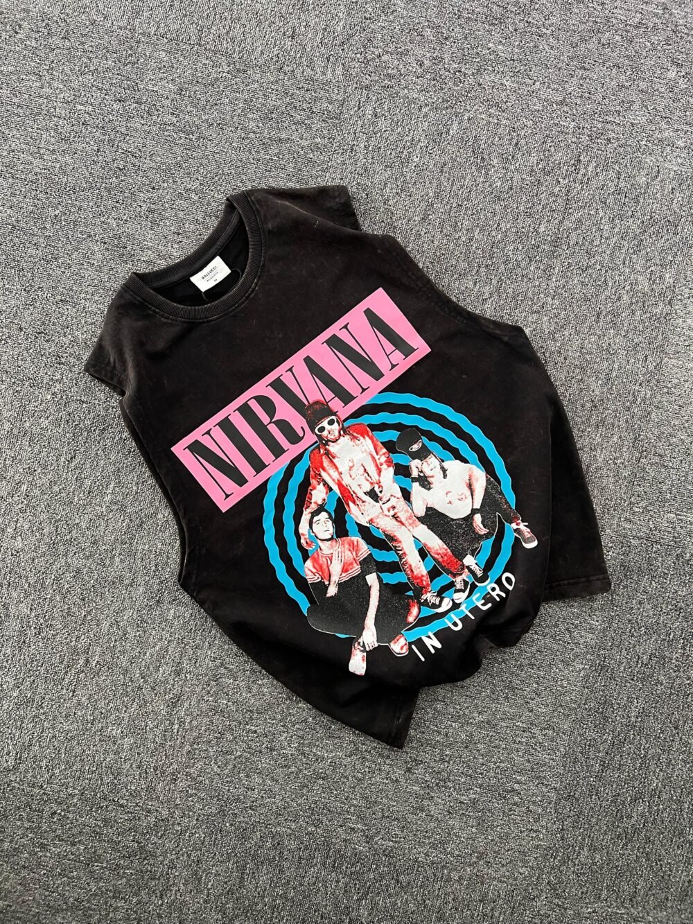 Stylish Boxy Fit Nirvana Band Vest – Vintage Rock Look