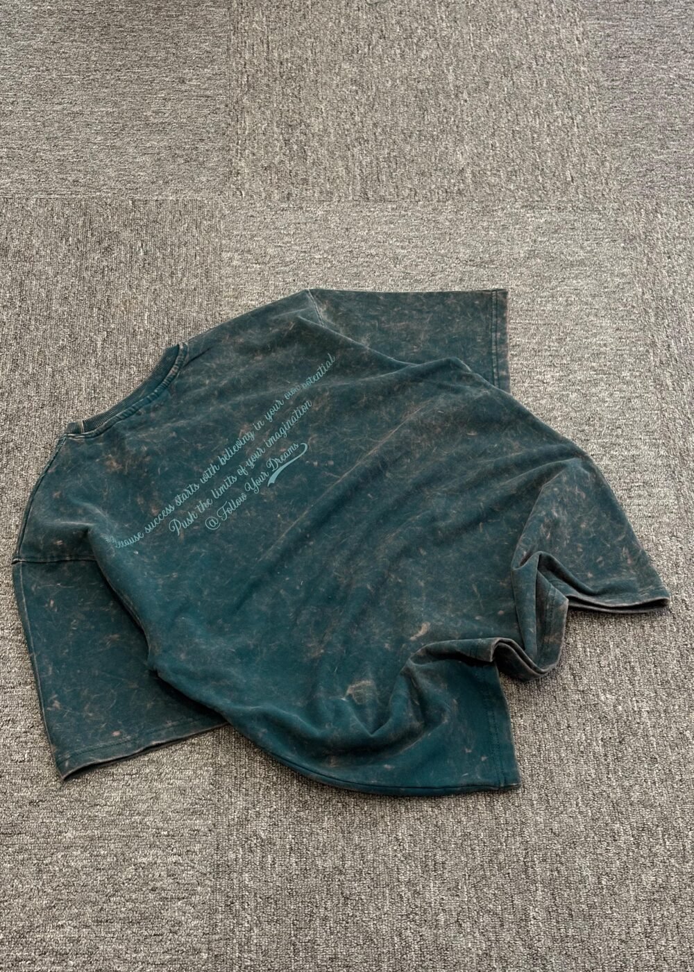 Fogscale - Steel Toned Street Acid Washed Oversized T-Shirt