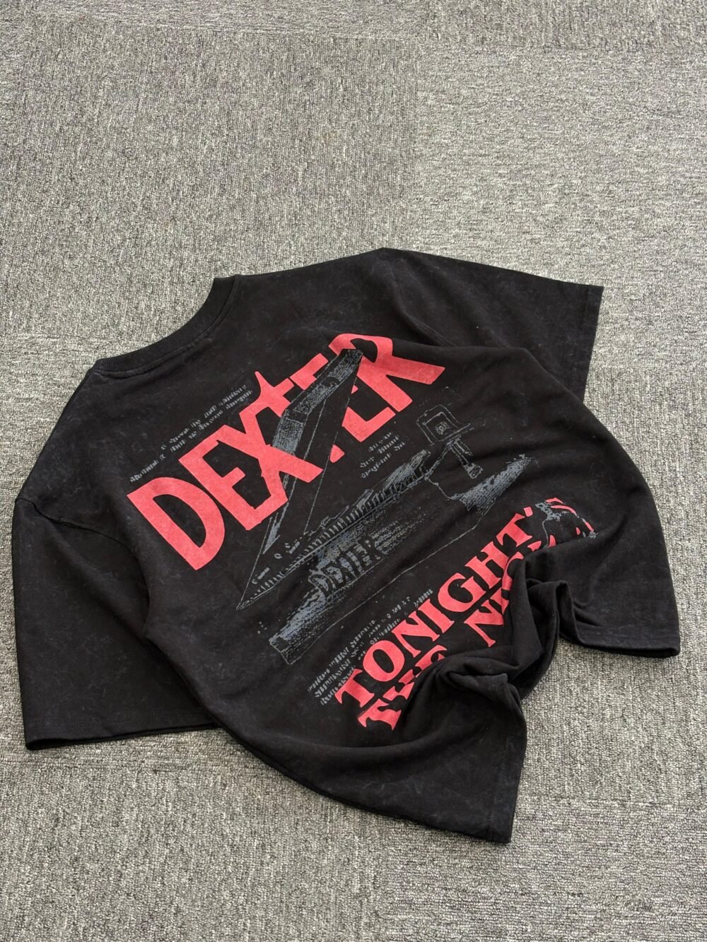 Stone Fade - Dexter Acid Washed Oversized T-Shirt