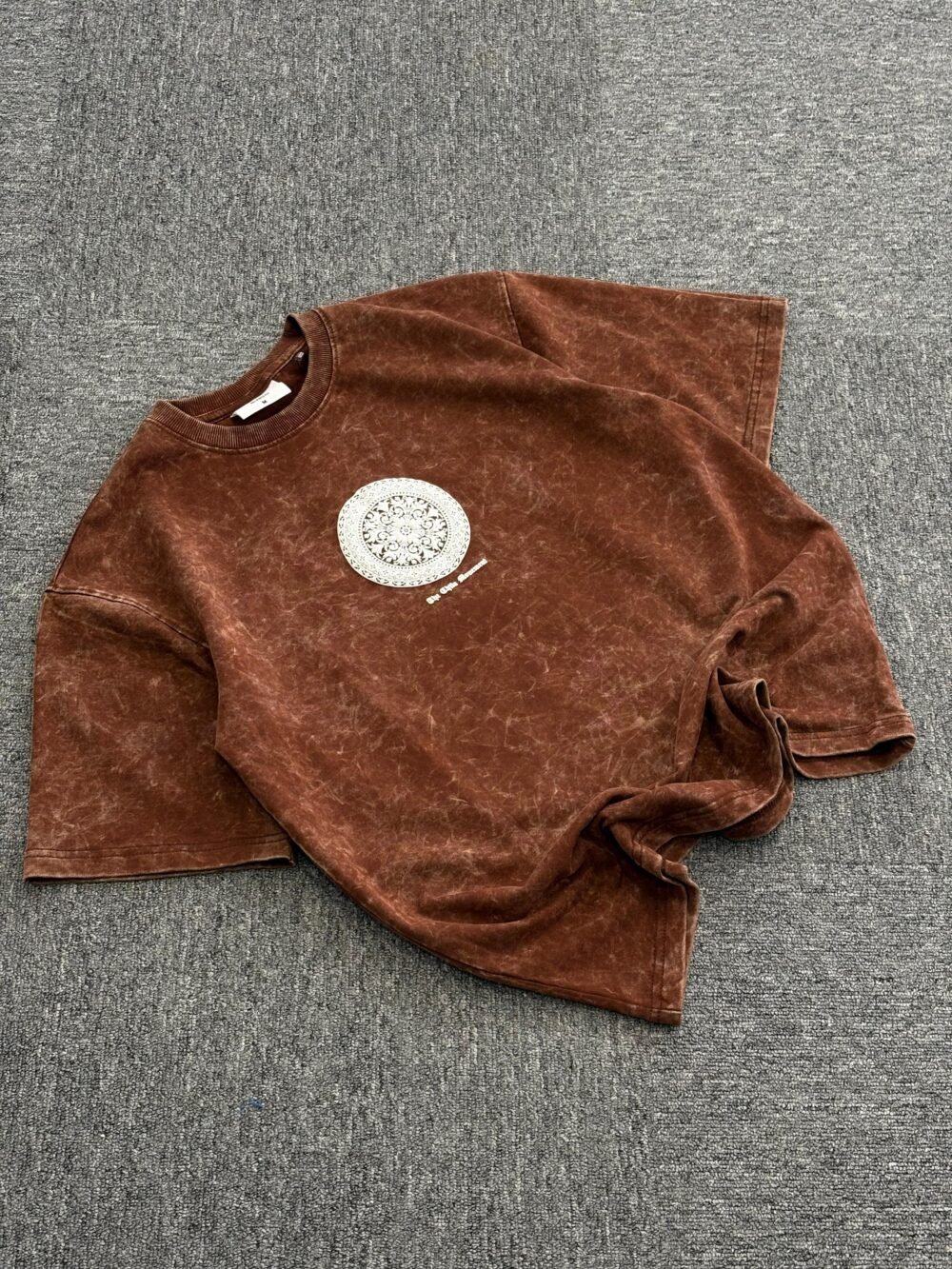 Ashstrike - Raw Edge Street Acid Washed Oversized T-Shirt - Image 2