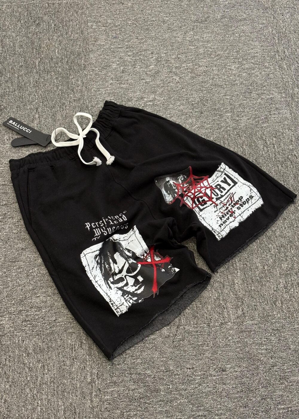 Black Gothic Wanted Shorts