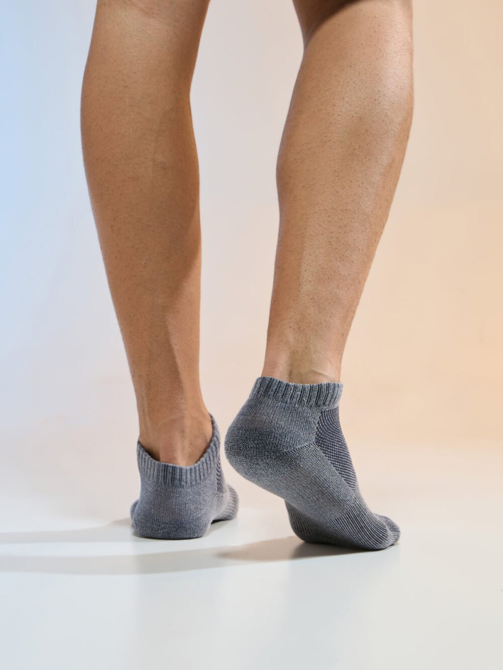 Premium Comfort Ankle Socks – Pack of 3 Pair (Grey, Charcoal, Blue) 3SET - Image 3