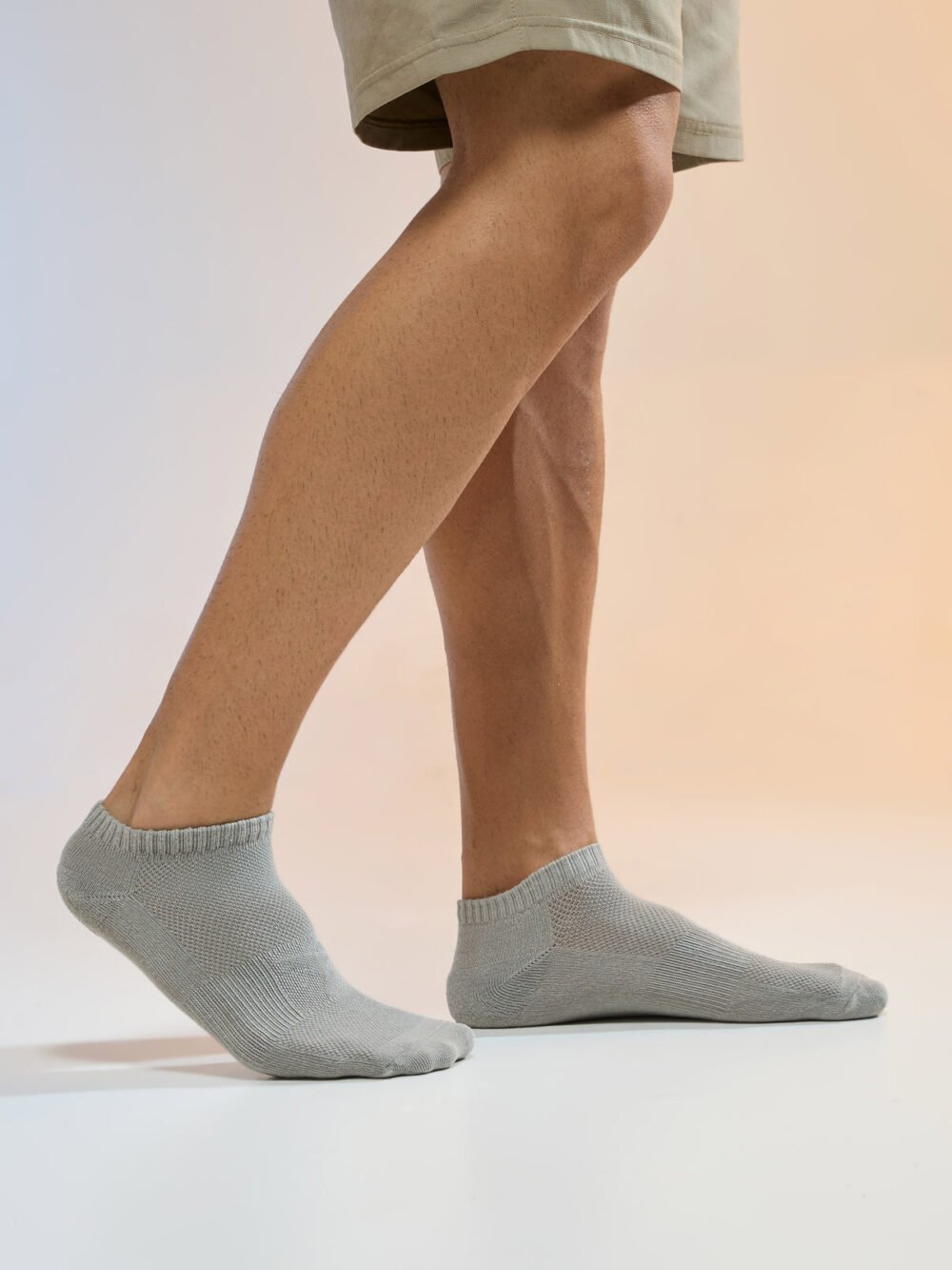 Premium Comfort Ankle Socks – Pack of 3 Pair (Grey, Charcoal, Blue) 3SET - Image 2