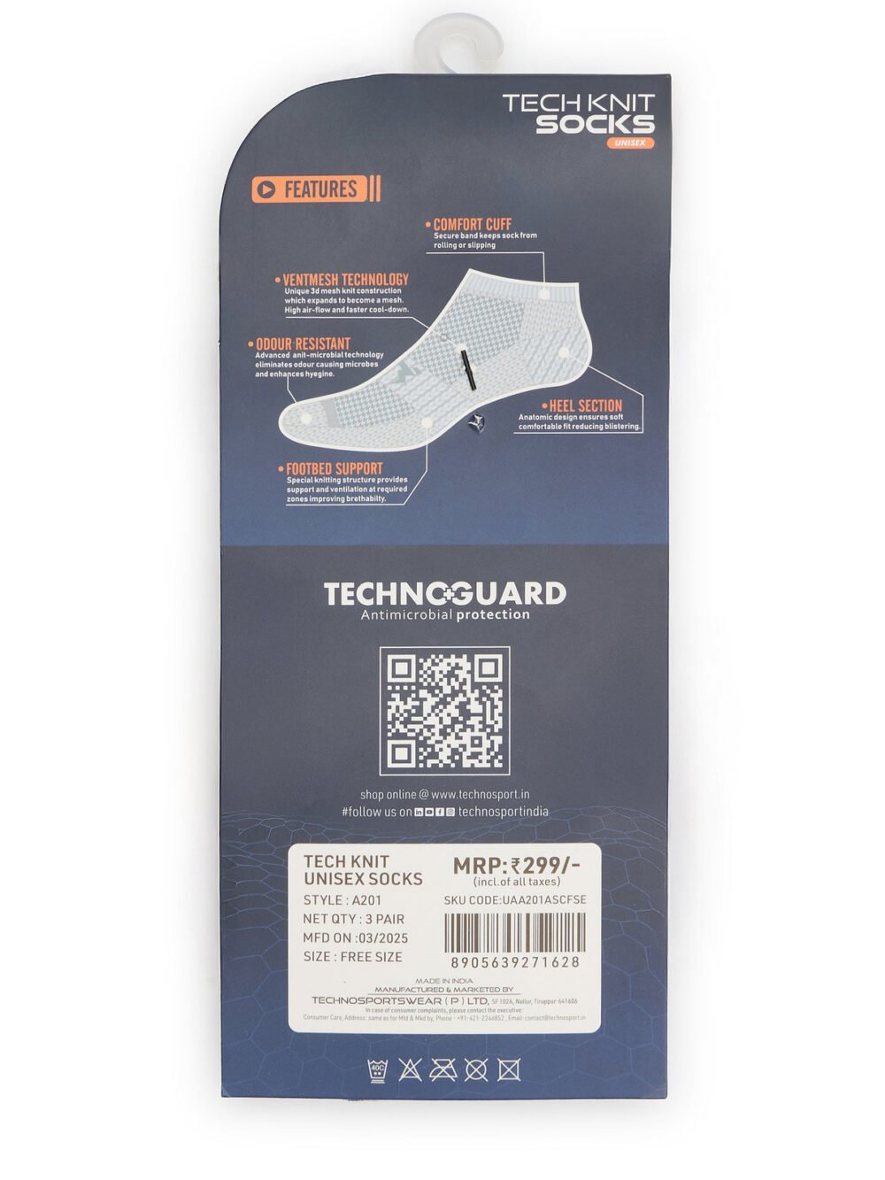 Premium Comfort Ankle Socks – Pack of 3 Pair (Grey, Charcoal, Blue) 3SET - Image 9