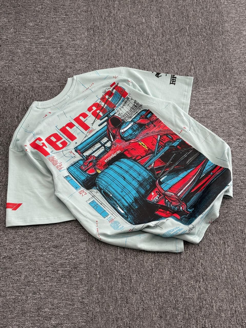 Ferrari Formula 1 Racing Oversized T-Shirt