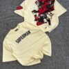 Superman Oversized Graphic T-Shirt (Beige)